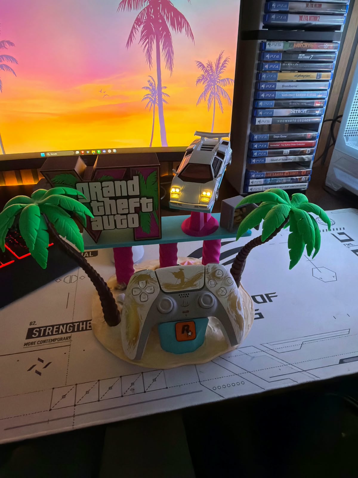 Controller stand inspired by GTA6