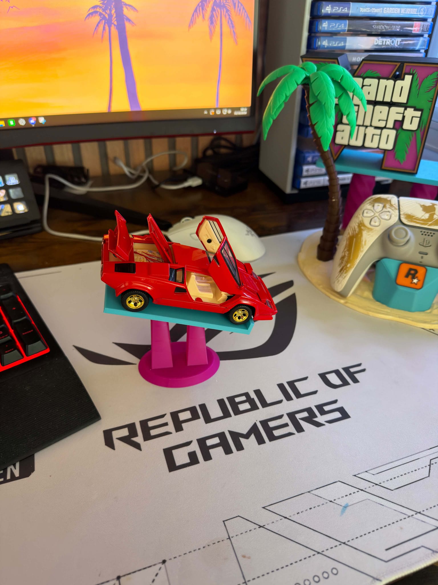 Controller stand inspired by GTA6
