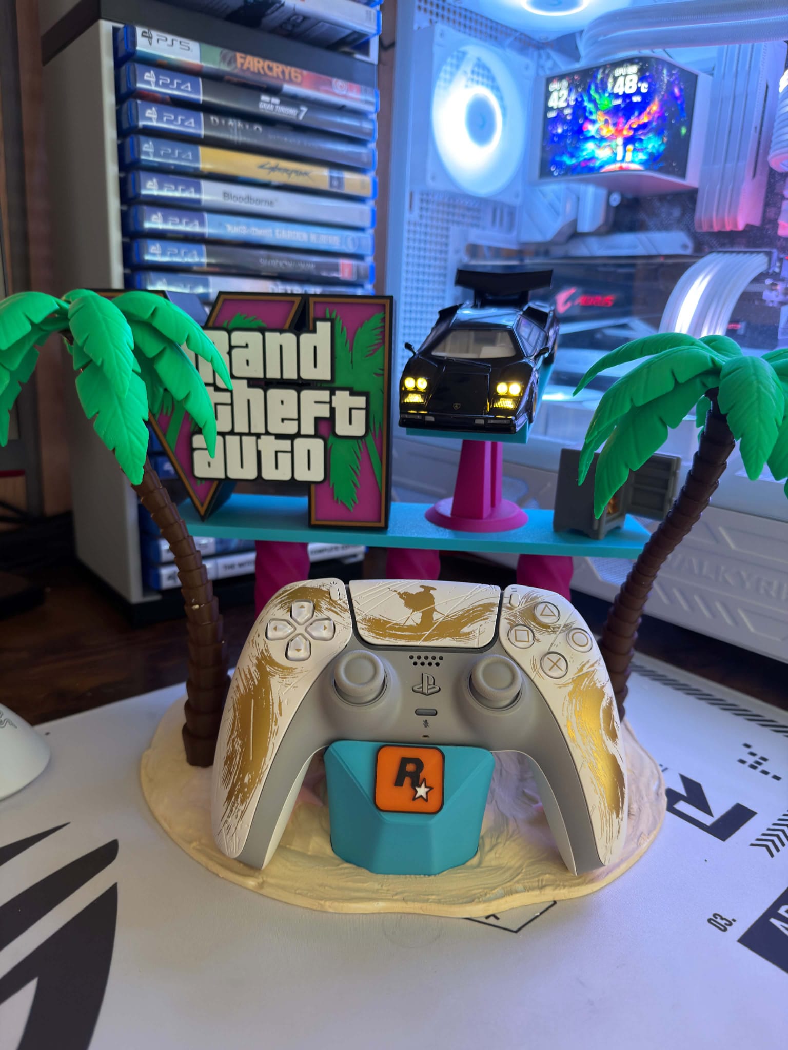 Controller stand inspired by GTA6