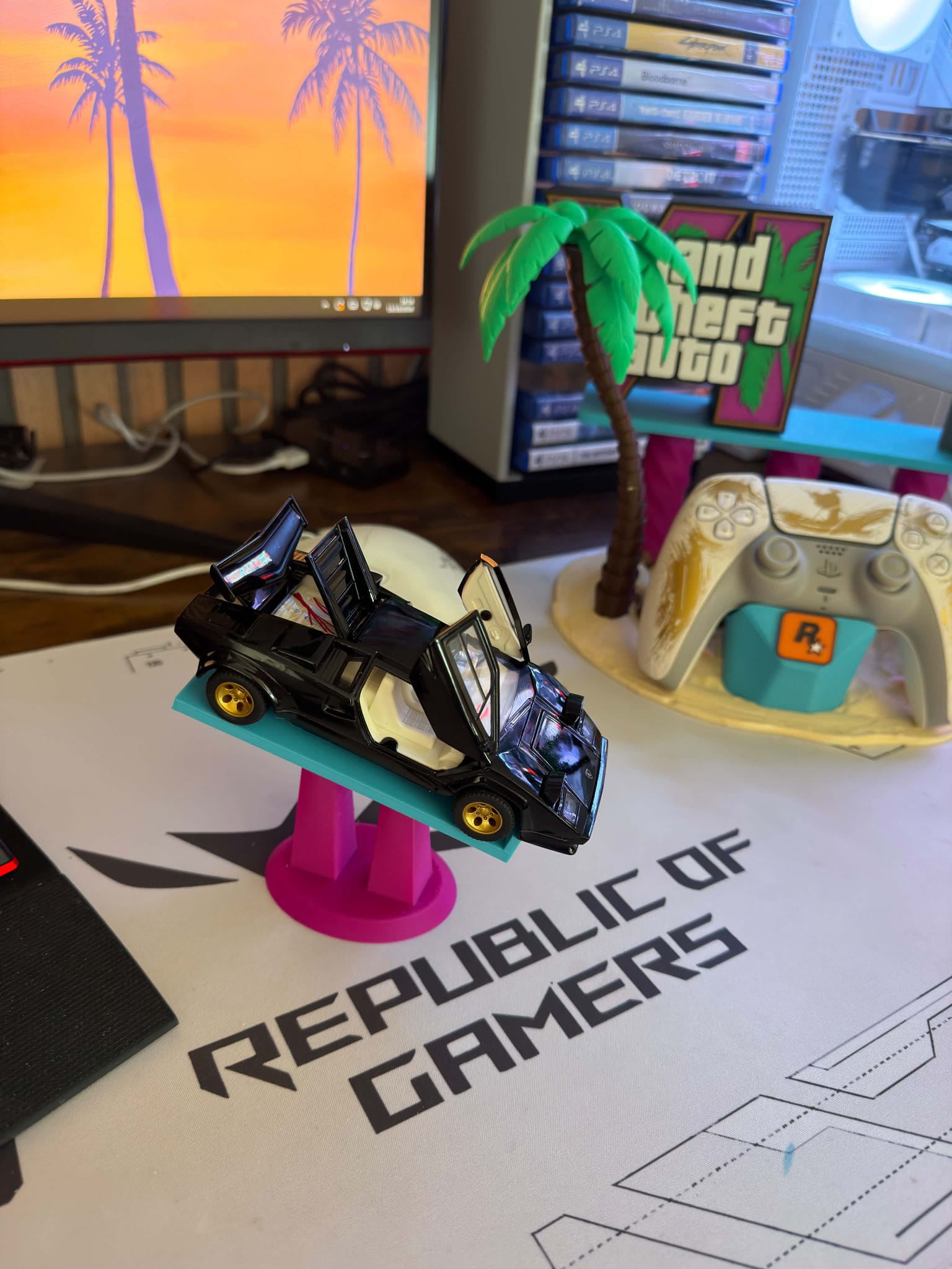 Controller stand inspired by GTA6